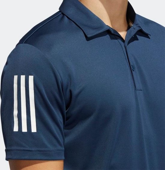Adidas 3-Stripes Basic Poloshirt Heren navy wit - Maat M | bol.com