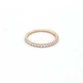 Sparkle Alliance geel gouden ring - Dames - 14 karaat - 0.30 ct. diamant - Maat 54