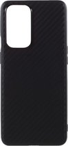 OnePlus 9 Pro Hoesje Dun TPU Carbon Fiber Back Cover Zwart