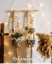 Vemia® - Luxe plantenhanger - Macramé - Handgemaakt