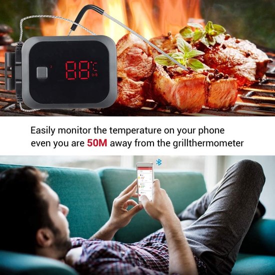 Inkbird Draadloze Barbecue Vleesthermometer - Keukenthermometer - Merkloos