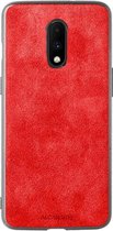 OnePlus 7 Alcantara Case 2020 - Rood