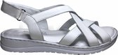 Manlisa velcro platte lederen comfort sandalen S147-20-1730 wit mt 37