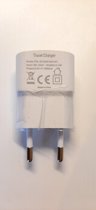 USB 1A Universele Lader SLIM versie Wit makkelijk als extra reislader voor Apple iPhone iPad mini samsung en andere apparaten