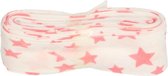 BIAIS DE FLEUR BIAISBAND STERREN ROZE MET WIT 20MM - 2X3M - 003