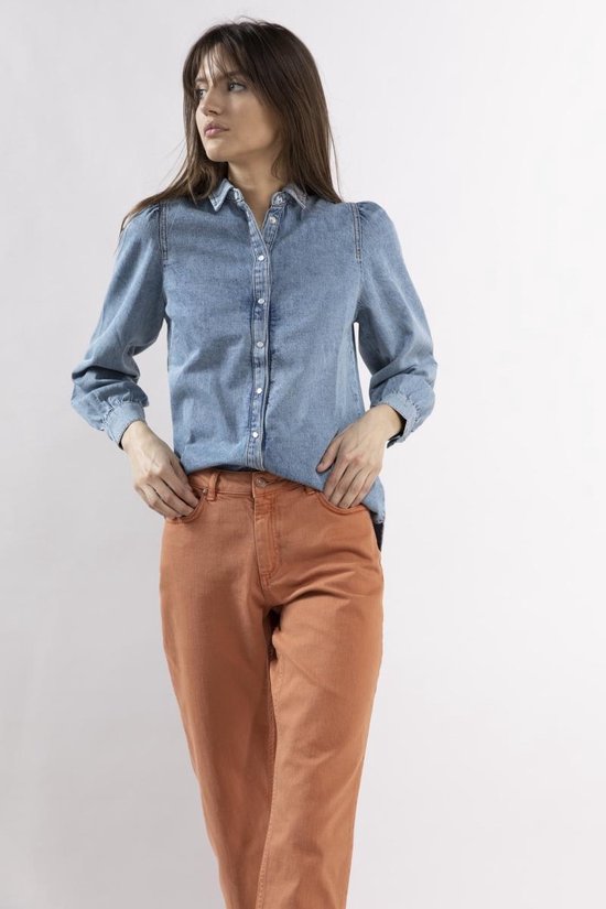 Sissy-Boy - Denim blouse met pofmouw | bol.com