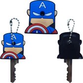 Captain America – Avengers - Marvel - Sleutelhoesje - Sleutelhanger – Sleutelkapje – Sleutelbeschermer