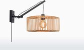 Wandlamp Bromo zwart/naturel S