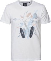 Petrol Industries - Heren Bike t-shirt - Wit - Maat XXXL
