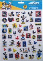 Bubbel-stickers "Mickey & Friends" +/- 50 Stickers
