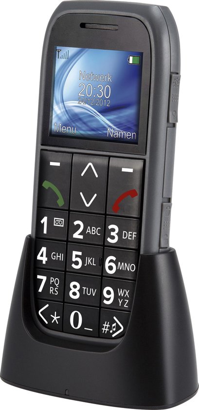 SPC Harmony - Téléphone Portable Senior à clapet avec Chiffres et Grandes Lettres, Double écran, Bouton SOS, 3 mémoires directes, Base de Chargement, Noir : Spc