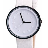 Horloge-Wit-Canvas-Dames-4cm Charme Bijoux