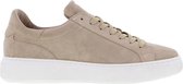 Tango | Luna 16-h beige suede sneaker - white sole | Maat: 43