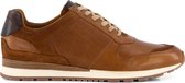 Travelin' Worcester - Casual leren herensneakers - Veterschoen - Cognac Bruin Leer - Maat 45