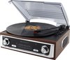 Soundmaster PL196H - Nostalgische platenspeler met radio en ingebouwde speakers