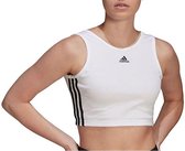 adidas adidas Essentials 3-Stripes Sporttop - Maat M  - Vrouwen - wit - zwart