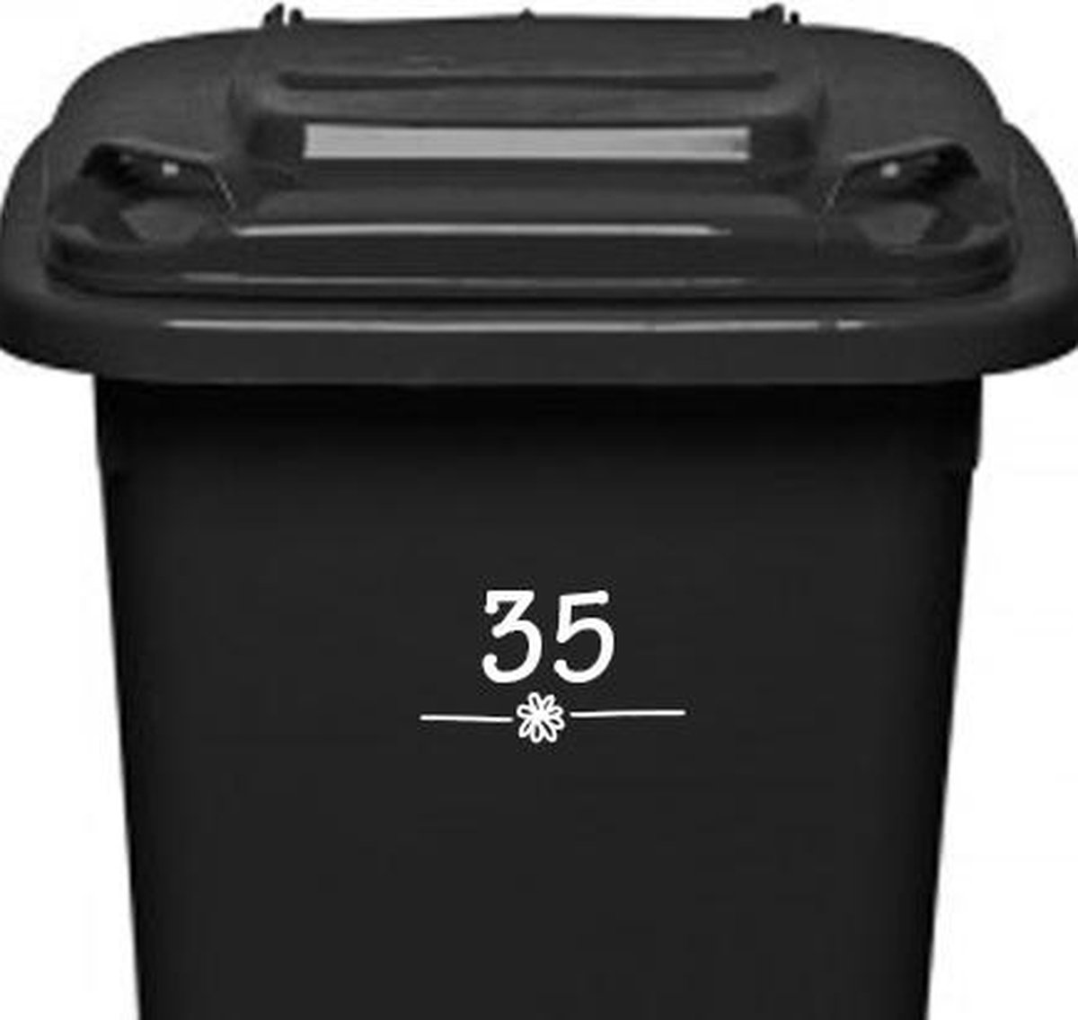 Autocollant Kliko / Autocollant Poubelle - Numéro Kliko X 22 - Argent