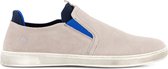 Travelin' Torquay Heren - Leren instappers - Boot schoen - Espadrilles - Grijs Leer - Maat 41