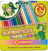 Jolly Supersticks Pastel kleurpotloden 24 stuks