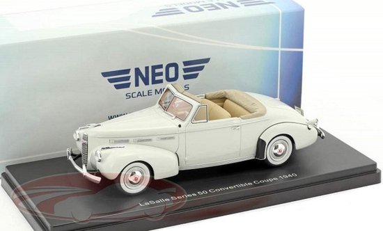 La Salle Series 50 Convertible Coupe 1940 Light Grey Neo 47170 1:43