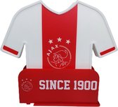 Ontbijtborden Ajax - Rood / Wit - Kunststof - Set van 4