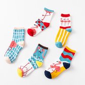 Fun socks dames 36-41- Funny socks - Flamingo sokken - Grappige sokken - Gekke sokken - Leuke sokken - Vrolijke sokken - Huissokken - Feest sokken - Cadeaus voor haar - Cadeau voor