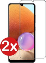 Samsung A32 5G Screenprotector Glas - Samsung Galaxy A32 5G Screenprotector Tempered Glass Gehard - 2 PACK