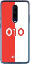6F hoesje - geschikt voor OnePlus 7 Pro -  Transparant TPU Case - Feyenoord - 010 #ffffff