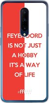 6F hoesje - geschikt voor OnePlus 7 Pro -  Transparant TPU Case - Feyenoord - Way of life #ffffff