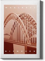 Walljar - Waalbrug - Muurdecoratie - Poster met lijst