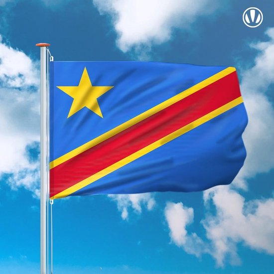 drapeau Congo-Kinshasa (République démocratique du Congo) 150x225cm |  bol.com