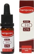 Hempcare - CBD olie 10 procent - CBD oil - full spectrum CBD - Ruby - 10ml