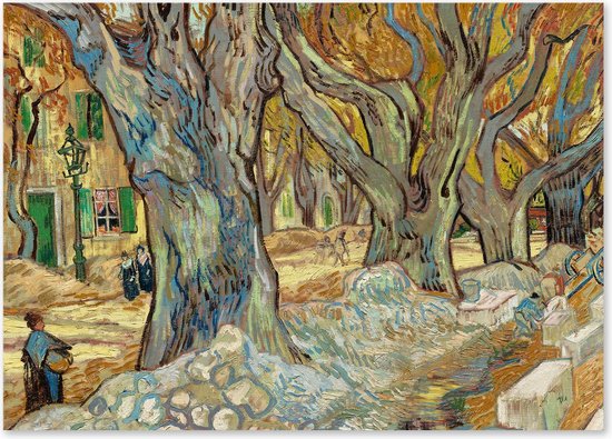 Graphic Message - Schilderij op Canvas - Grote Platanen - Vincent van Gogh - Kunst - Bomen