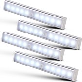 Monzana Kastverlichting Bewegingsmelder op Batterijen LED Set van 4