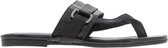 Tango | Madison 4-d x AC black leather buckle slipper - black sole | Maat: 40