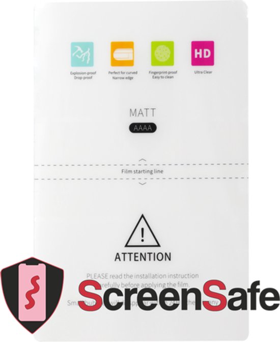 ScreenSafe HD Hydrogel screenprotector Oppo R9sk High Impact / Mat (AAAA)