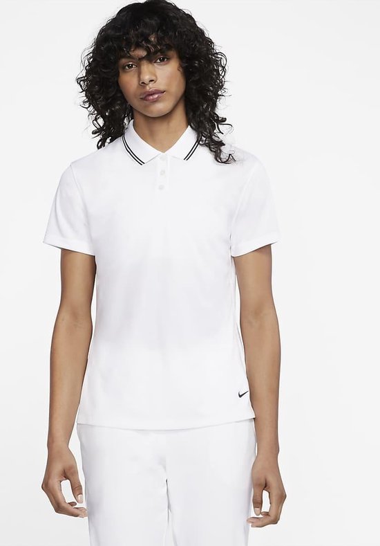white nike polo shirt