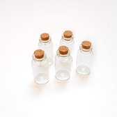 Mini (droog)bloemen vaasjes xs | set van 5