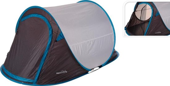 Redcliffs 2 Persoons Pop Up Tent - Blauw/ Grijs - 2 Persoons