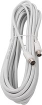 Coax Kabel - Igan Crito - 8 Meter - Rechte Connectoren - Wit