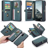 Caseme Samsung Galaxy S20 FE Luxe Multi Portemonnee Hoesje - Blauw