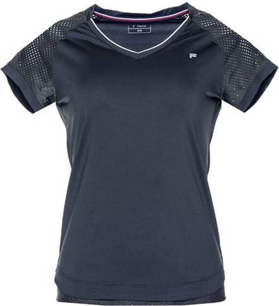 zijde Overleven Technologie Fila T-Shirt Johanna Dames Navy Sportshirt Tennisshirt - Maat XXL | bol.com