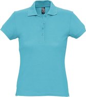 SOLS Dames/dames Passion Pique Poloshirt met korte mouwen (Blauw Atol)