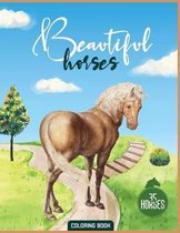Beautiful Horses Coloring Book