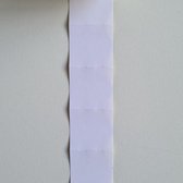 Etiket 29x28mm rechthoek wit permanent - per doos van 30 rollen à 700 etiketten