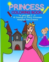 Princess Coloring Book: For Girls Ages 2-8