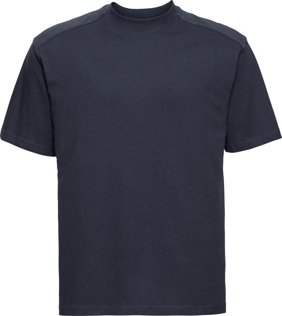 Russell Europe , Hommes Vêtements de travail manches courtes en coton T-shirt (marine française)