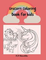 Unicorn coloring book for kids