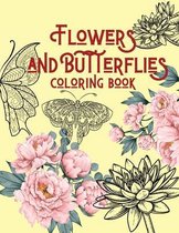 Flowers and Butterflies coloring book
