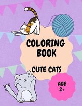 Cute cats and kittens coloring book for kids